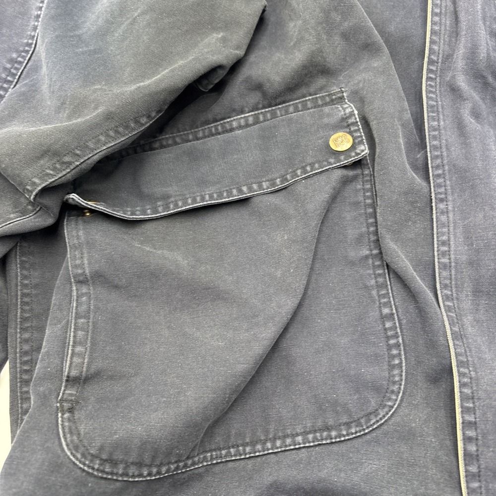 Environmental Concept Clothing Mens Coat Size Large‎ Hidden Hoodie Blue Zip Up - Picture 2 of 15